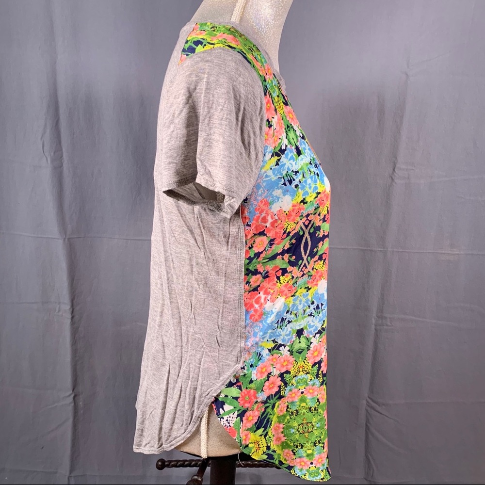 Color Thread Colorful Floral Long Tee (M) - Picture 13 of 16